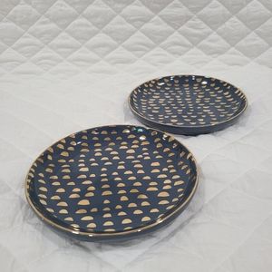Threshold Target 2 blue gold trinket dishes jewelry ring dish